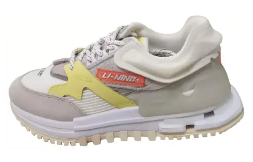 Li Ning Slip Resistant Abrasion Resistant Low top Running Shoes Women's Gray