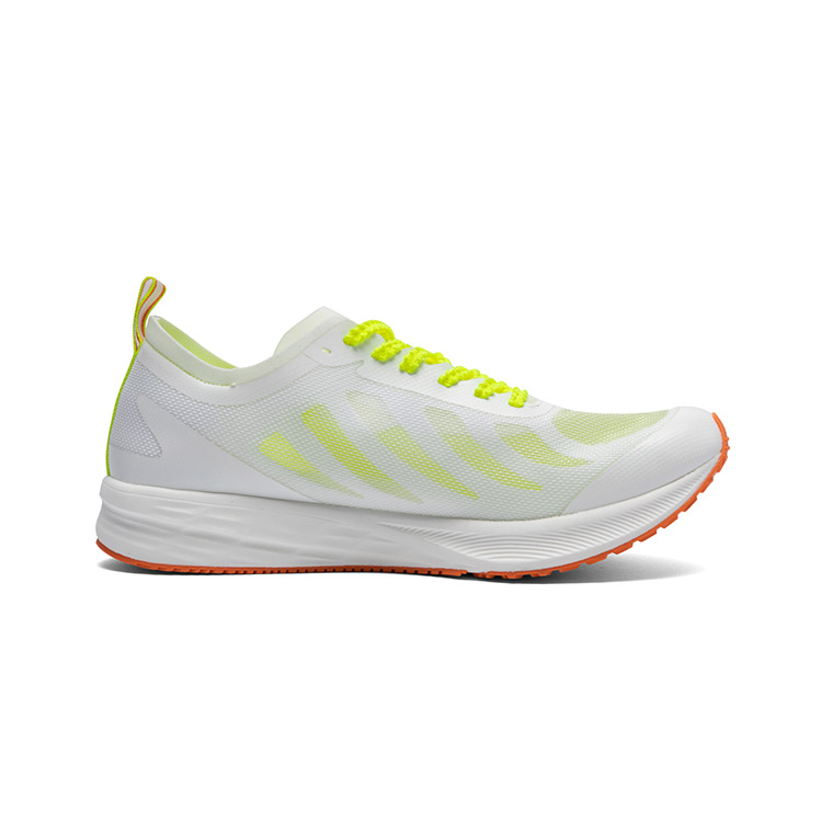 LPMX Cushioning Breathable Lightweight Low top Marathon Racing Running Shoes Unisex Neon Orange Yellow