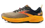 Brooks Cascadia 16 Comfortable And Trendy Cushioning, Wear Resistant Low top Running Shoes Men's Brown Orange