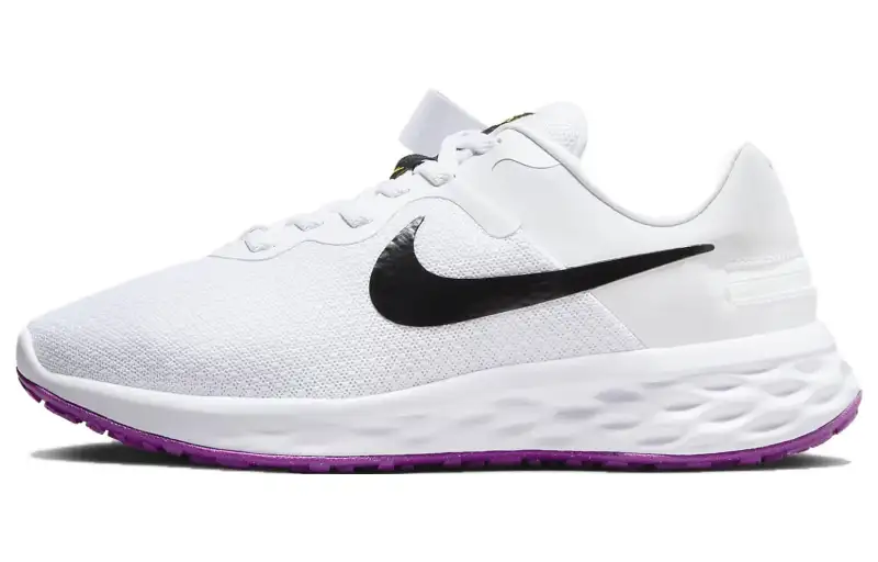 Nike Revolution 6 FlyEase Next Nature 'White Black Purple' Women's