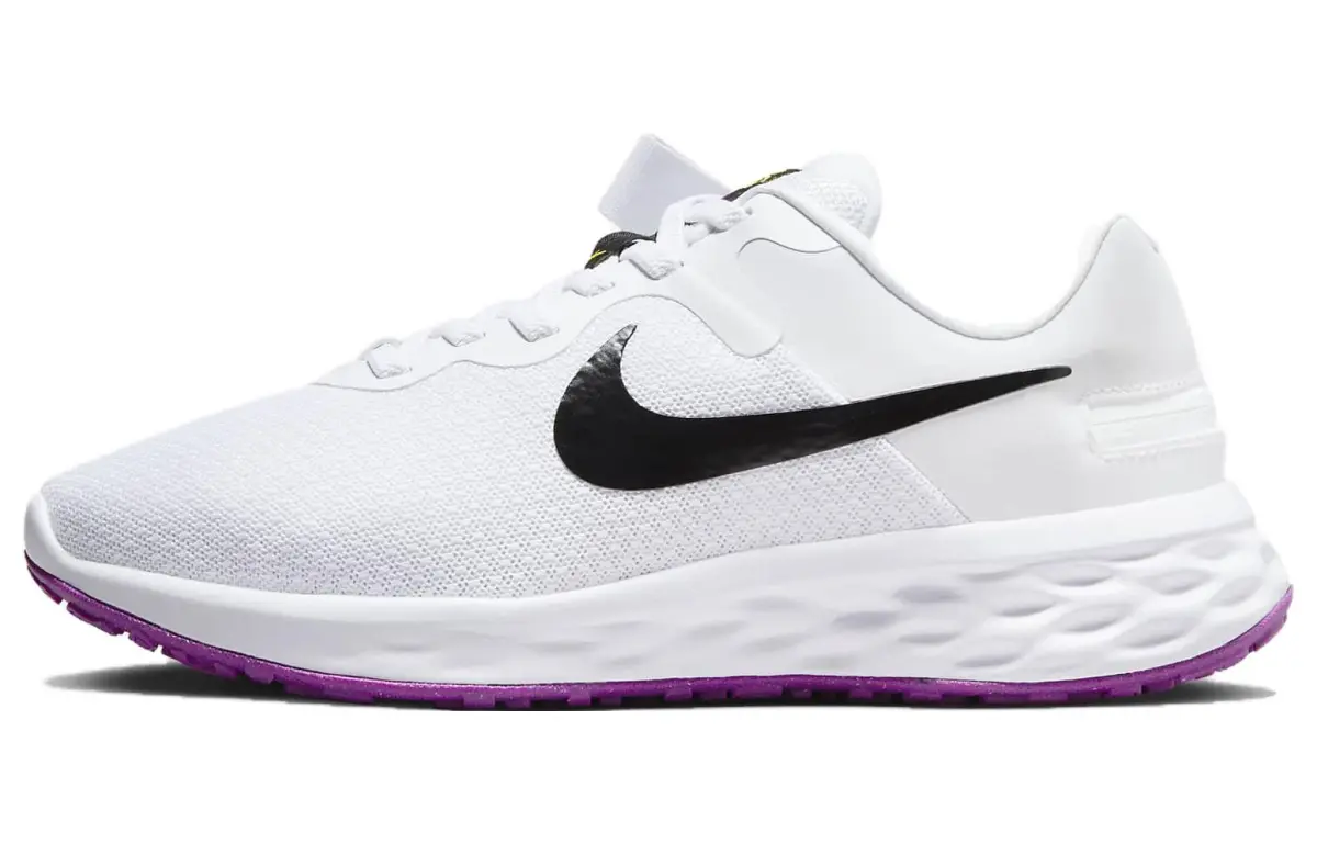 Nike Revolution 6 FlyEase Next Nature 'White Black Purple' Women's