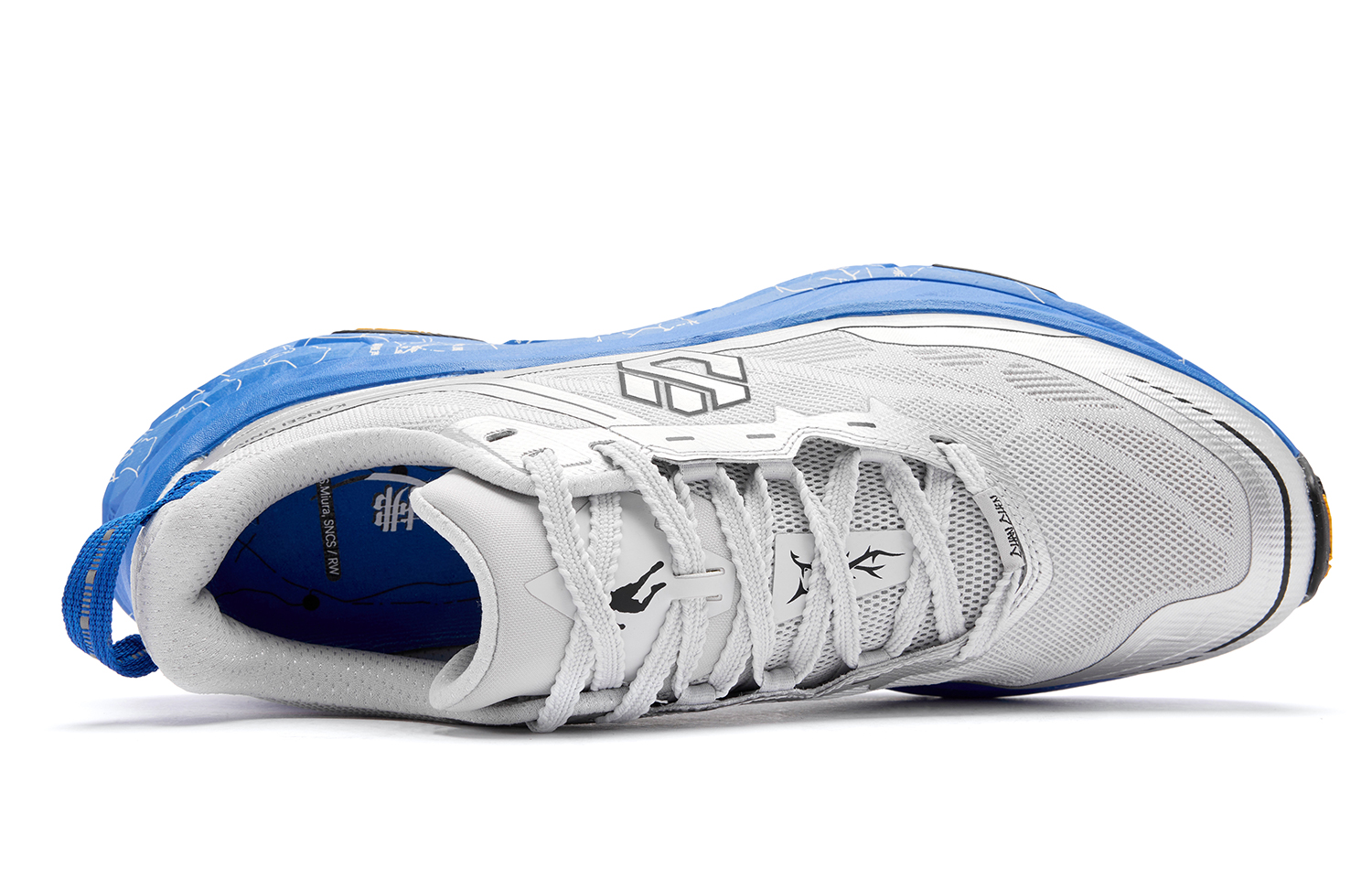 QIAODAN x QIANGFENGCHUIFU Mountain God 2.0 Strong Wind Blowing Low top Running Shoes Men’s Gray Blue