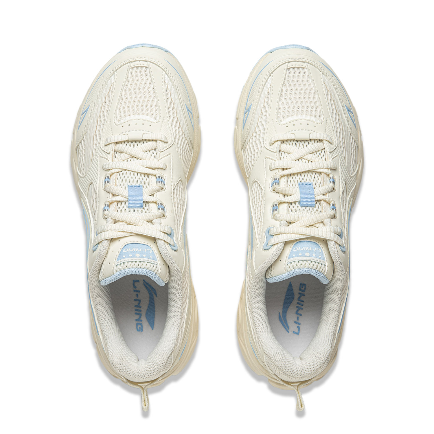 Li Ning Fuyao 2.0 Cushioning Slip Resistant Abrasion Resistant Lightweight Low top Running Shoes Women’s Blue White
