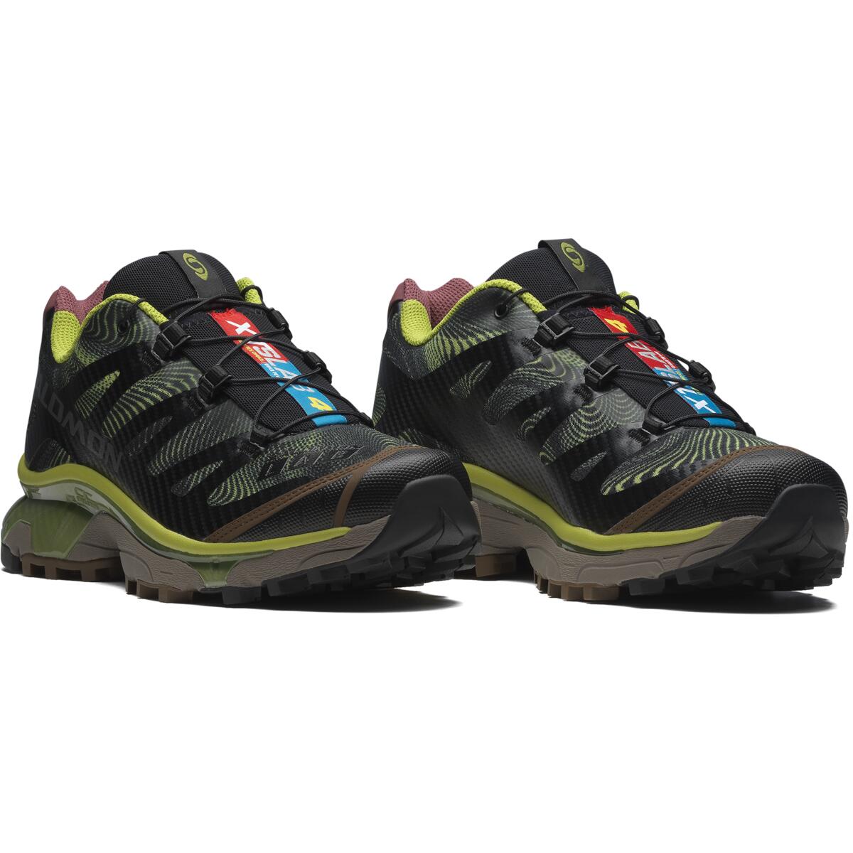 SALOMON XT 4 Wear resistant And Lightweight Low top Contagrip Casual Running Shoes Unisex Black Green