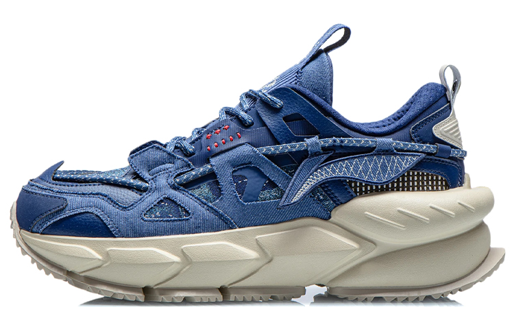Li Ning Comfortable And Trendy Running Shoes Men’s Navy