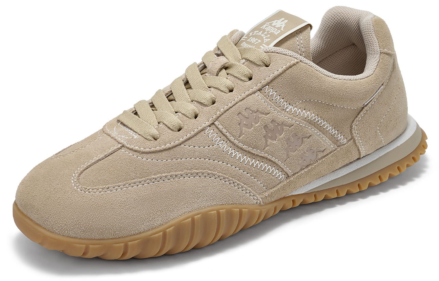 Kappa Slip Resistant Abrasion Resistant Low top Casual Running Shoes Unisex Brown