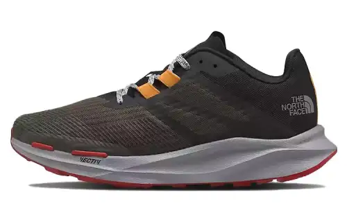 THE NORTH FACE Vective Eminus Comfortable Cushioning, Wear Resistant Low top Running Shoes Men's Black Umber