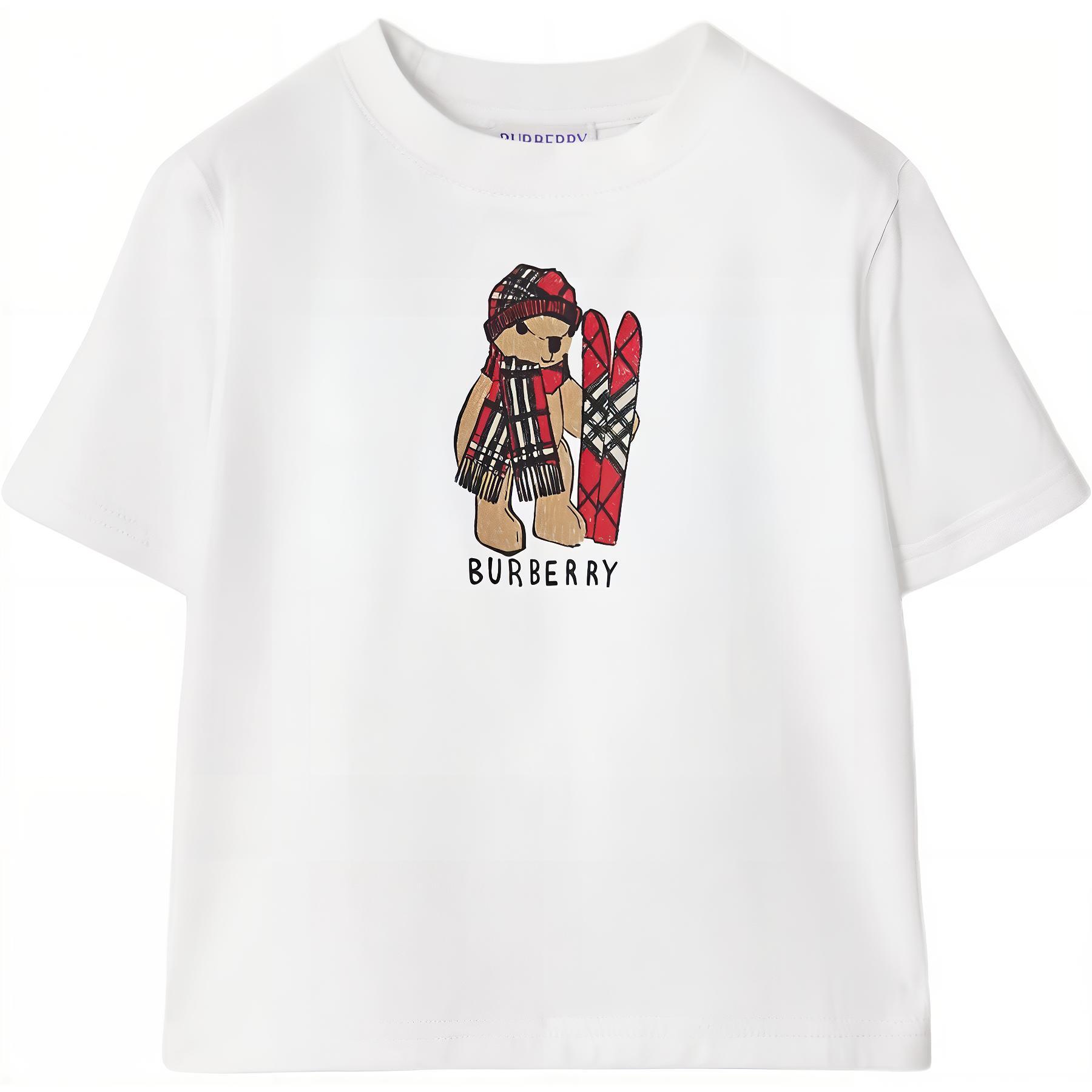 Детская футболка Burberry (белая)