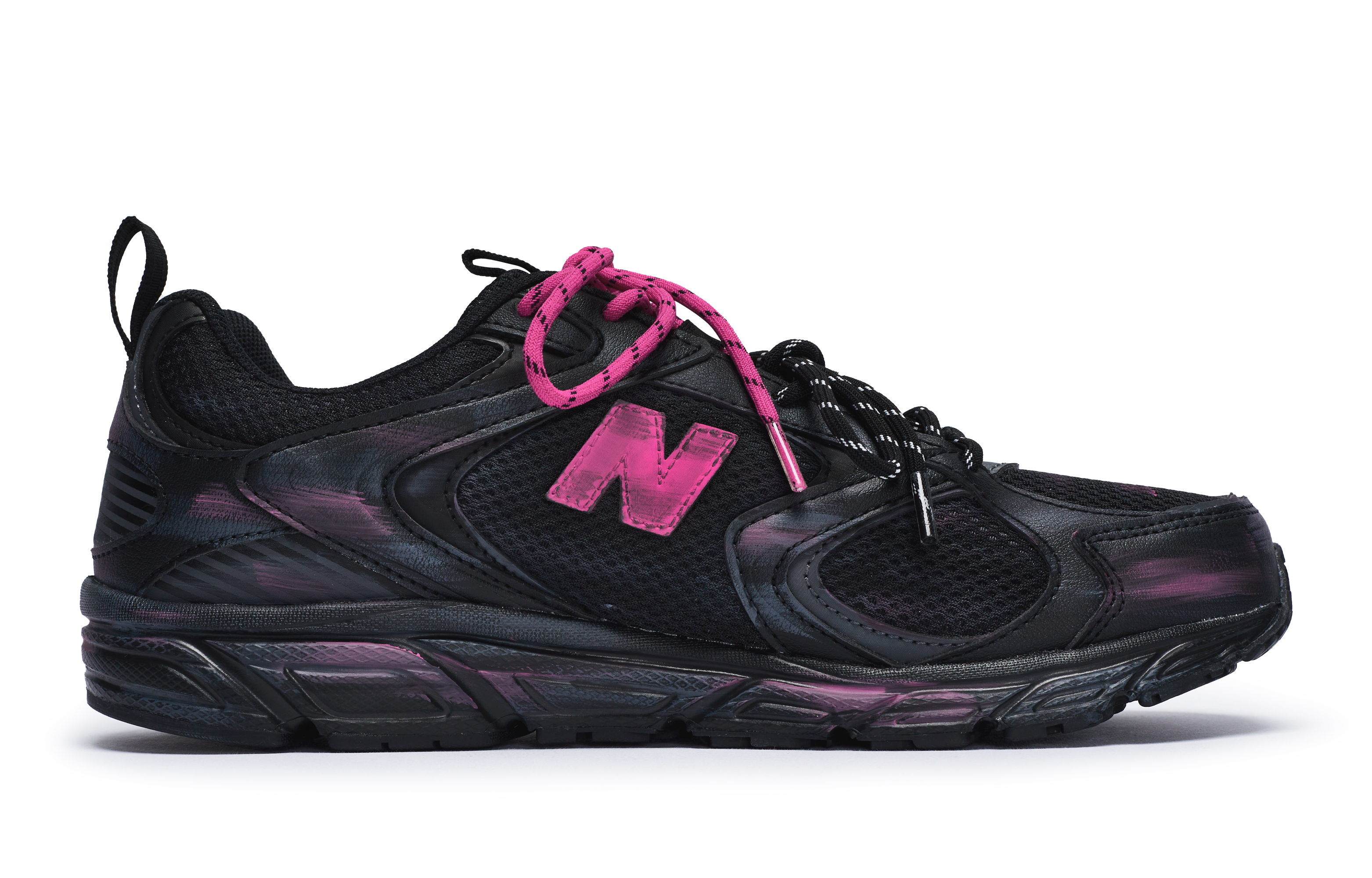 New Balance 408 Slip Resistant Slip Resistant Low top Running Shoes Unisex Black Pink