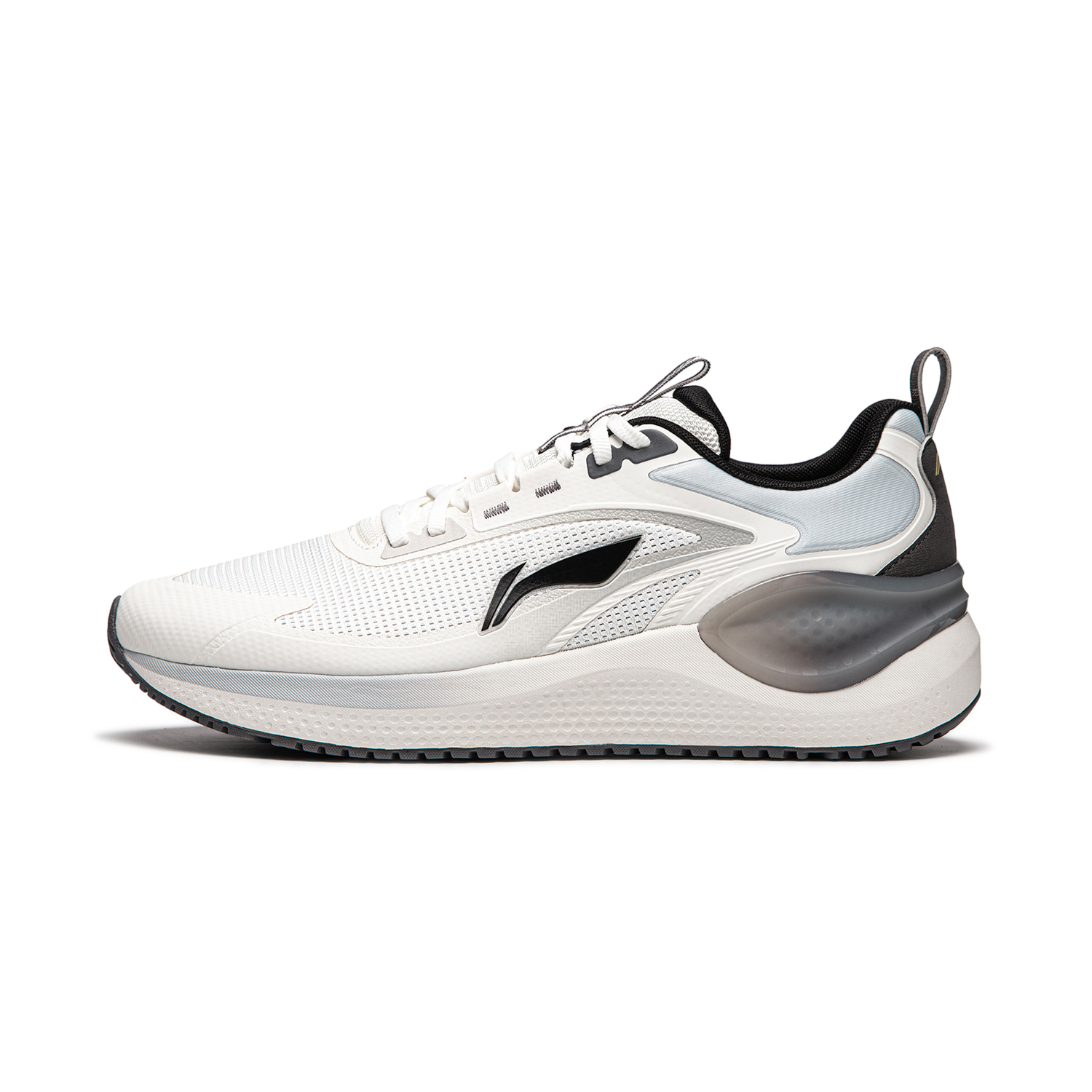 Li Ning Eazgo V2 Cushioning, Wear Resistant Low top Casual Running Shoes Men's White Gray