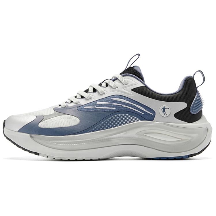 QIAODAN Cushioning Breathable Low top Running Shoes Men’s Gray Blue