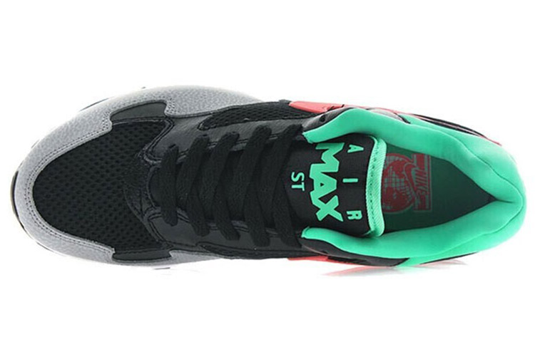 Женские кроссовки Nike Air Max ST (черно-красно-зеленые) — фото 4
