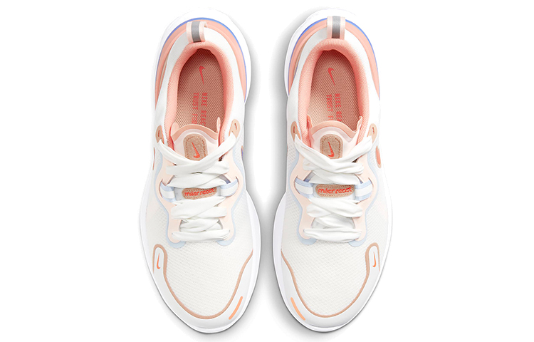 Женские кроссовки Nike React Miler 1 (бело-сине-оранжевые) — фото 4