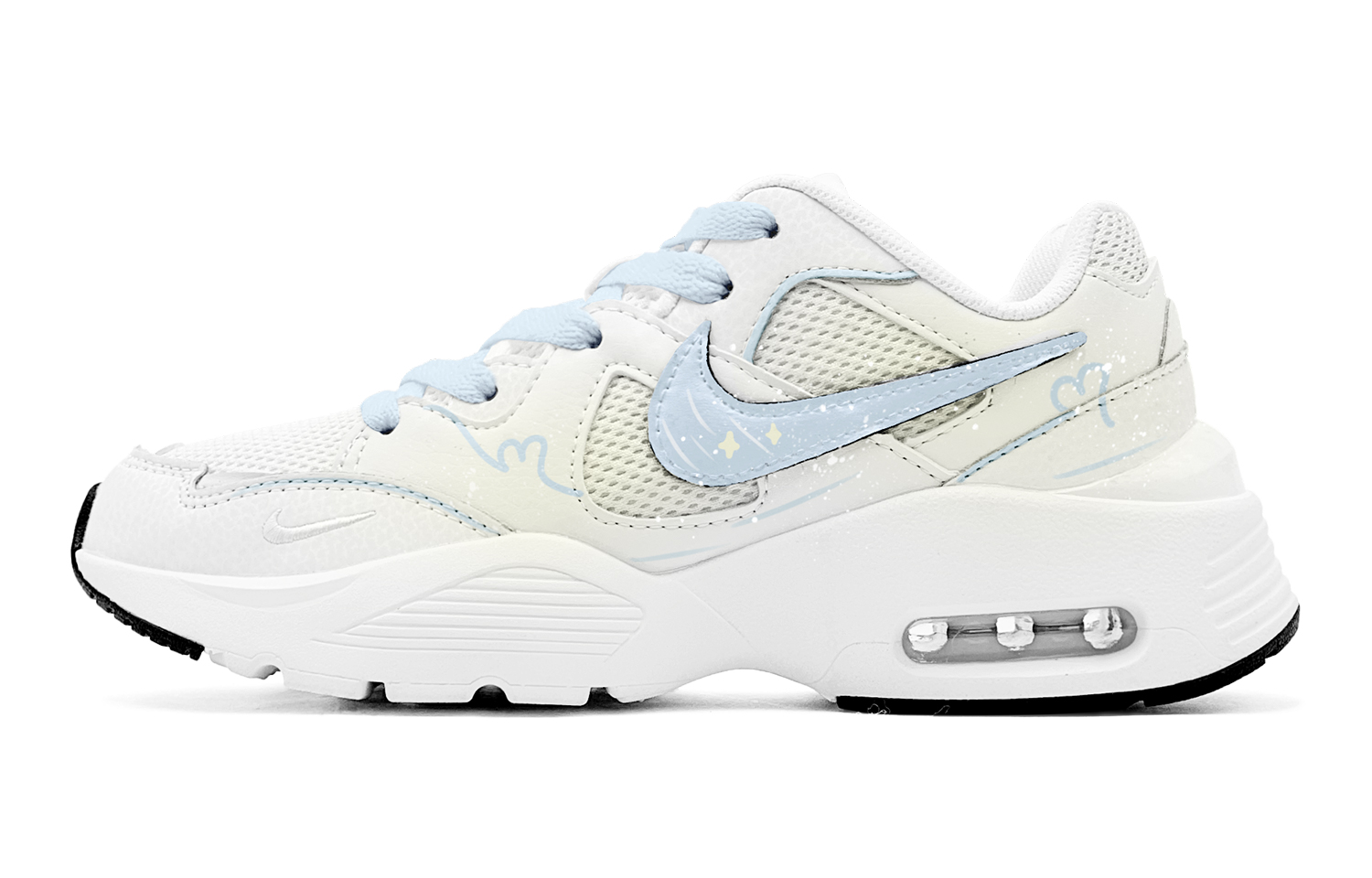 Nike Air Max Fusion Abrasion Resistant Abrasion Resistant Low top Running Shoes Women’s Blue Yellow
