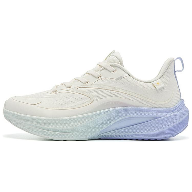QIAODAN Infinity 7.0 Slip Resistant Breathable Cushioning Low top Sprint Running Shoes Women’s White Blue