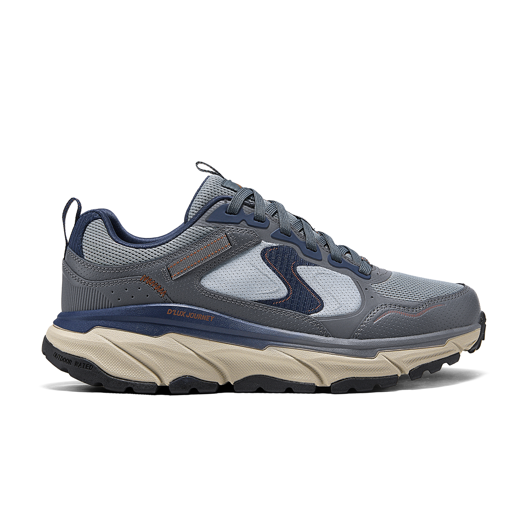 Skechers OUTDOOR MENS Comfortable Abrasion Resistant Low top Outdoor Shoes Men’s Gray