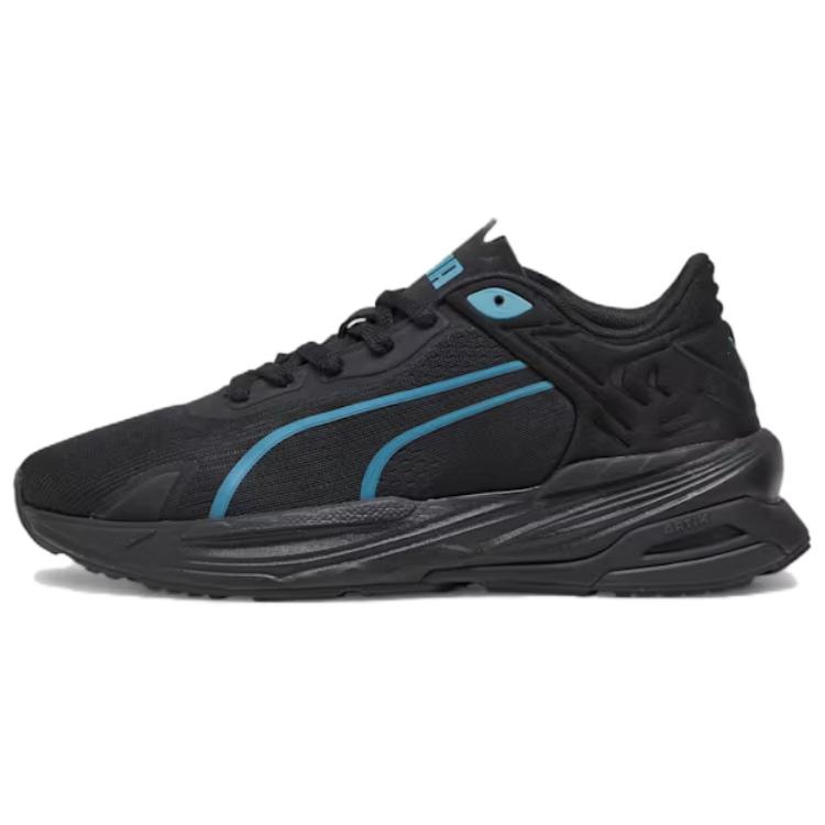 PUMA Extent NITRO Comfortable And Lightweight Slip Resistant Abrasion Resistant Low top Running Shoes Unisex Black Blue