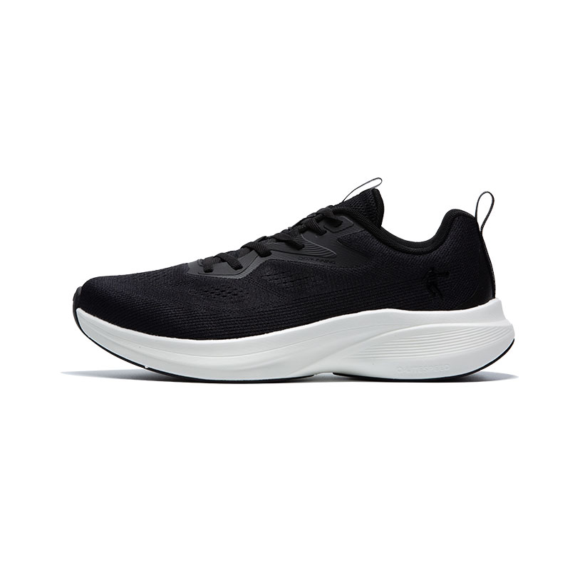 QIAODAN Breathable And Lightweight Low top Casual Running Shoes Men’s Black