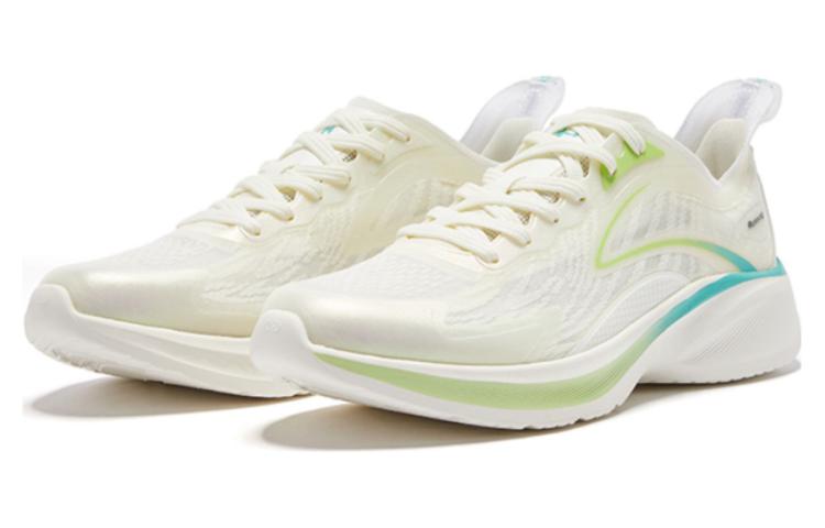 QIAODAN Light Speed 2.0 Plus Cushioning Breathable Low top Running Shoes Men’s Ivory