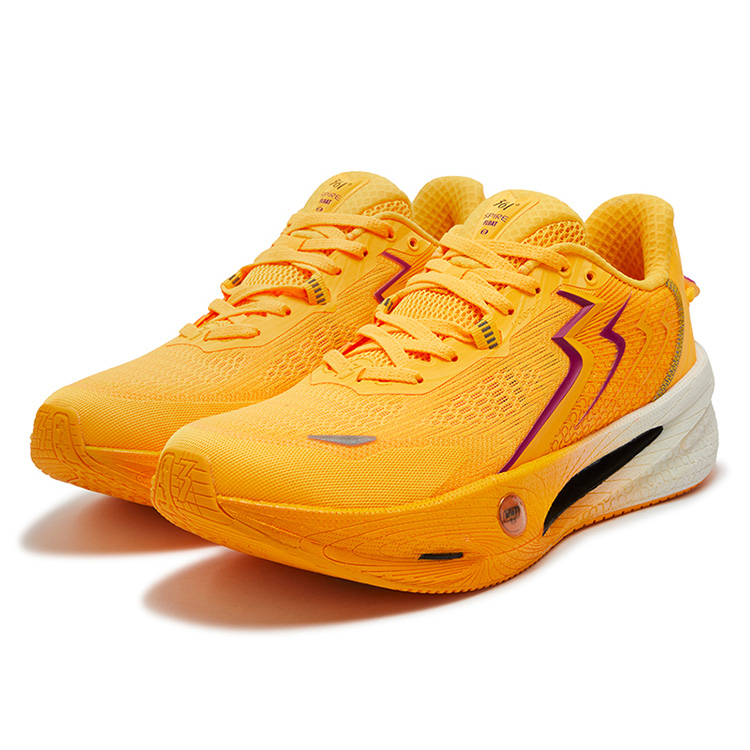 361° Surge Float 2.0 Abrasion Resistant Rebound Low top Carbon Plate Casual Running Shoes Men’s Orange Purple