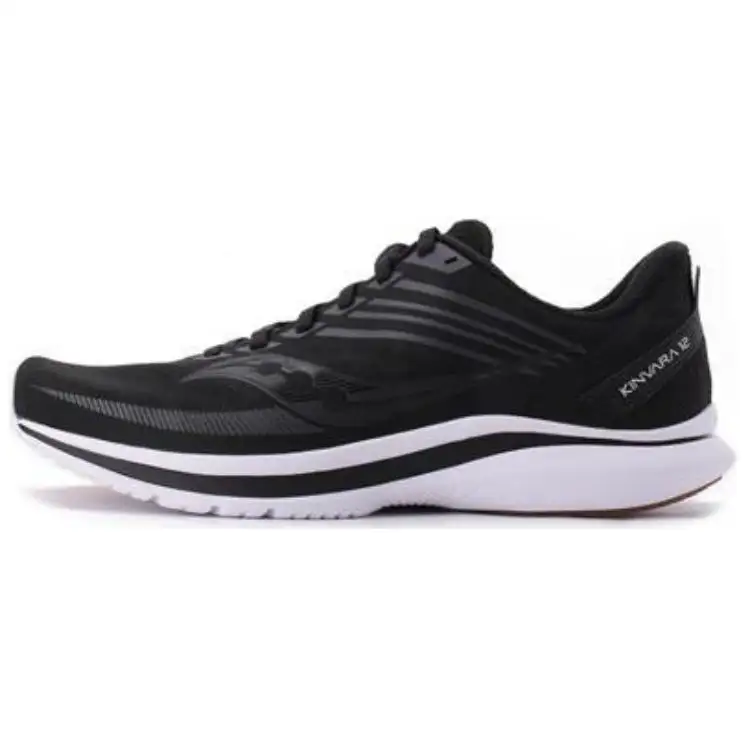 Saucony Kinvara 12 Slip Resistant Abrasion Resistant Low top Running Shoes Women's Black
