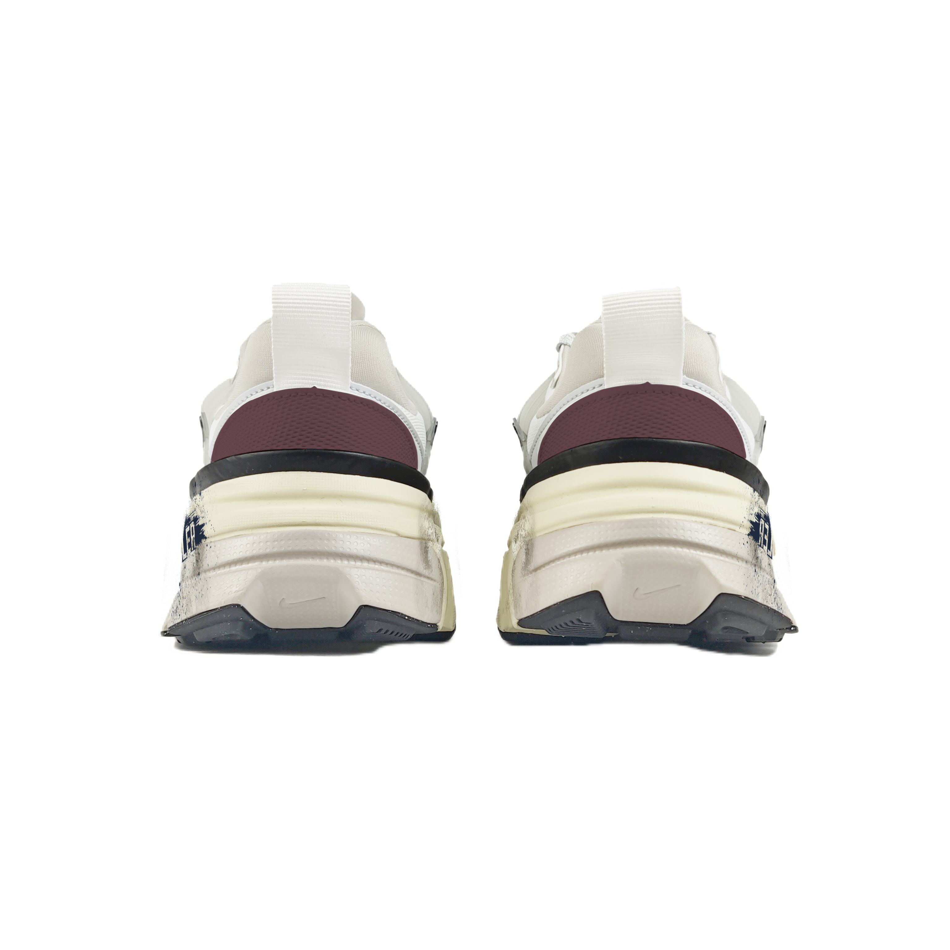 Nike V2K Run Abrasion Resistant Low top Running Shoes Women’s White Brown