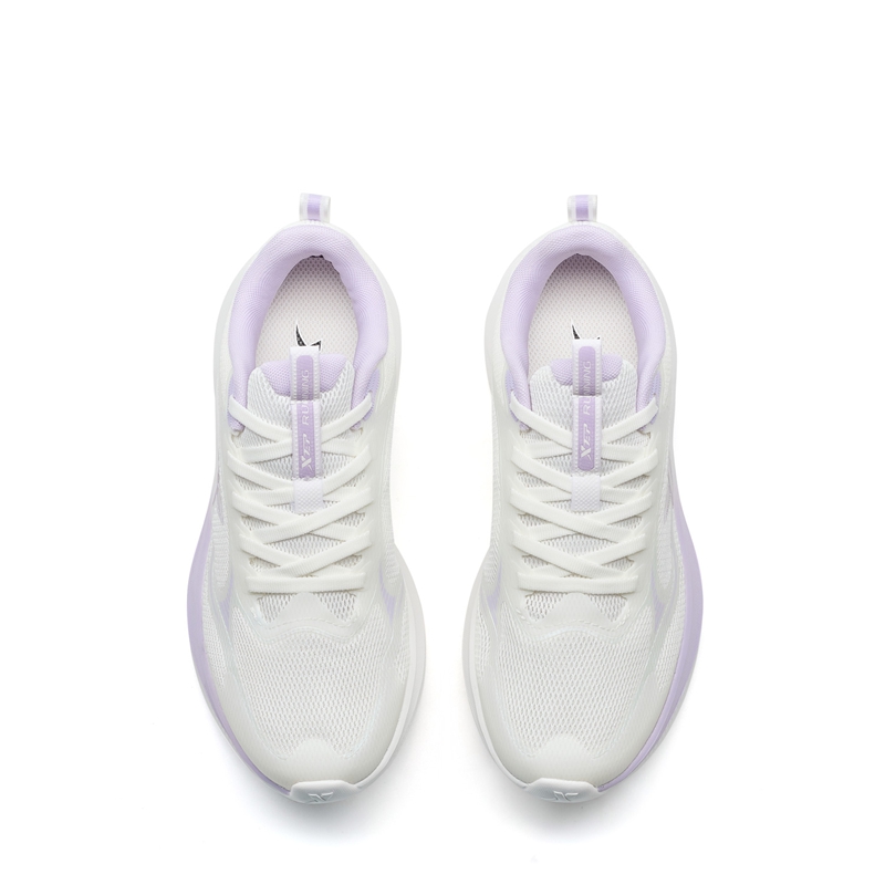XTEP Feather Low top Casual Training City Commuting Running Shoes Women’s Sail White Peony Purple