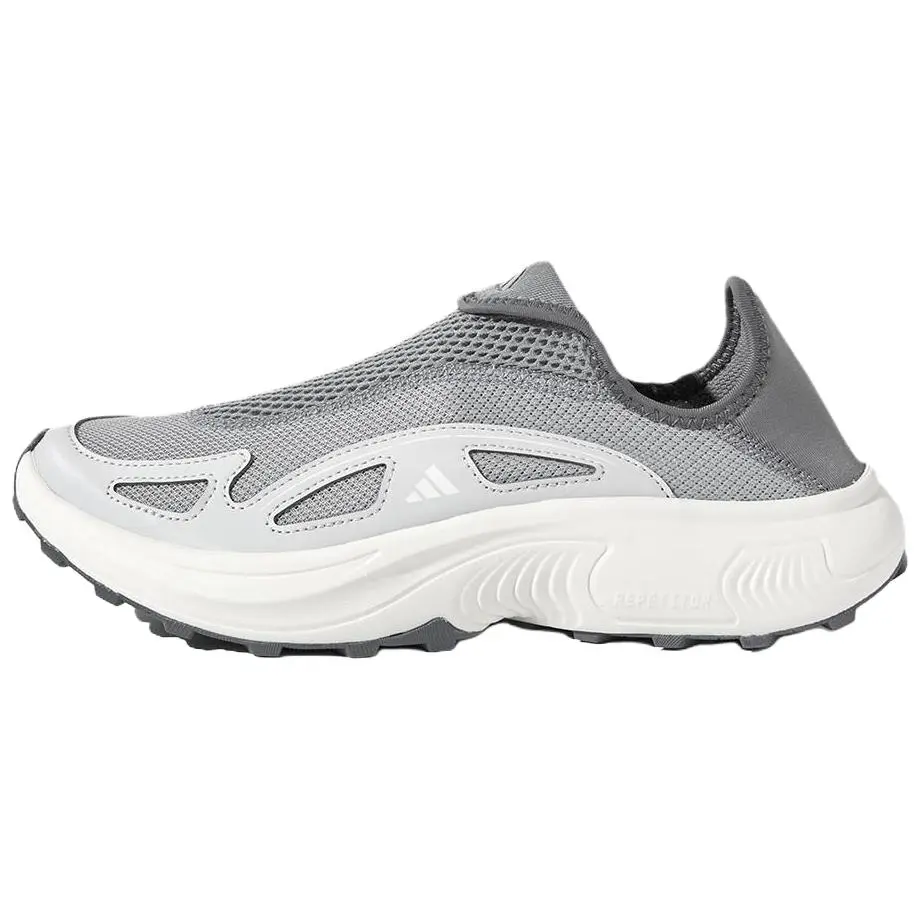 Adidas FC WALKER E Textile, Synthetic Leather Cushioning Breathable Low top Casual Shoes Unisex White Gray