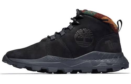 Timberland Brooklyn Euro Sprint Boots 'Black And Camouflage Collar'