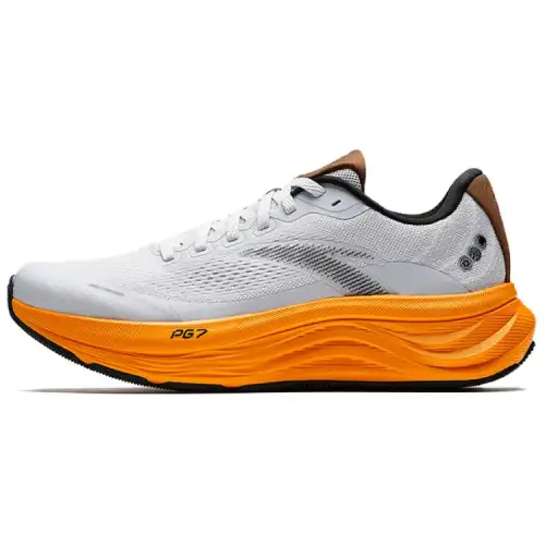Anta Travel 2 Cushioning Slip Resistant Breathable Low top Anta PG7 Casual Running Shoes Men's Gray Orange