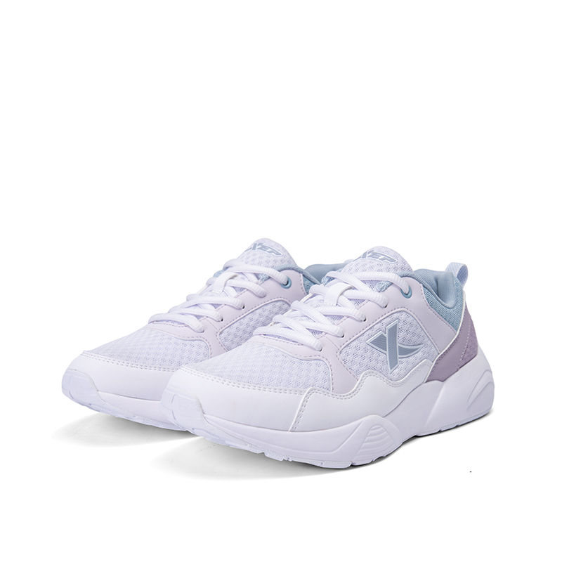 XTEP Comfortable Abrasion Resistant Breathable Low top Running Shoes Women’s White Purple