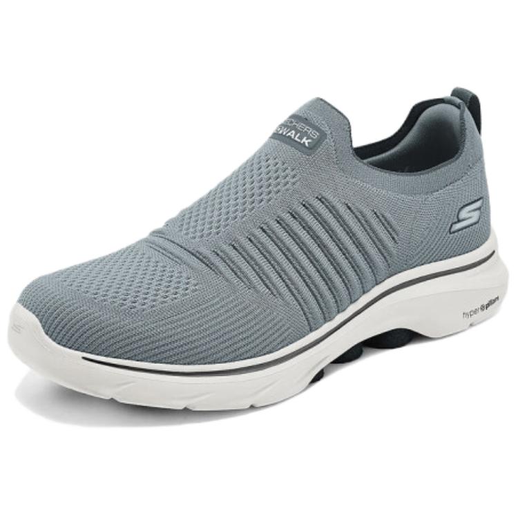 Skechers GO WALK 7 Trendy Abrasion Resistant Abrasion Resistant Low top Running Shoes Men’s Gray