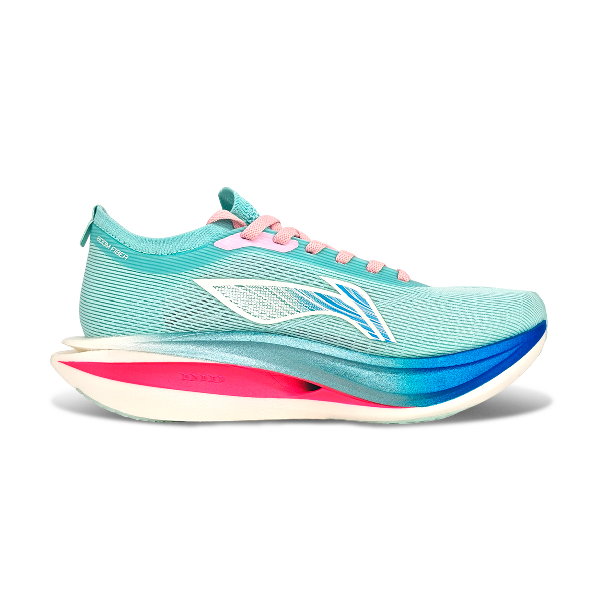 Li Ning Feidian 5 ELITE Cushioning Slip Resistant Breathable Low top Casual Running Shoes Unisex Youth Blue Pink