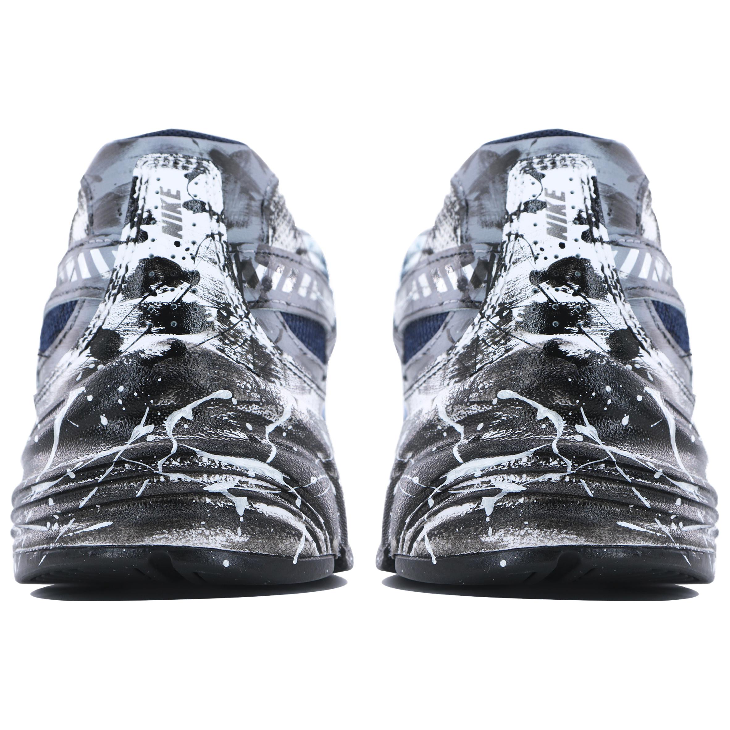 Nike Initiator Abrasion Resistant Abrasion Resistant Low top Running Shoes Men’s White Blue Black