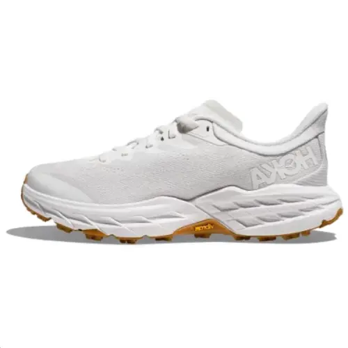 HOKA ONE ONE Speedgoat 5 Slip Resistant Abrasion Resistant Low top Trail Running Shoes Women's White