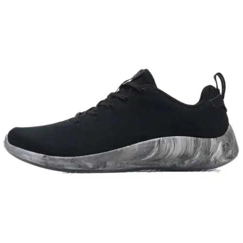 Li Ning Abrasion Resistant Breathable Lightweight Cushioning Slip Resistant Low top Running Shoes Unisex Black Gray