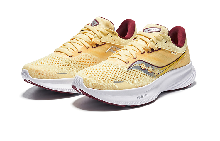 Saucony Ride 16 Comfortable Cushioning Low top Marathon Running Shoes Women’s Yellow