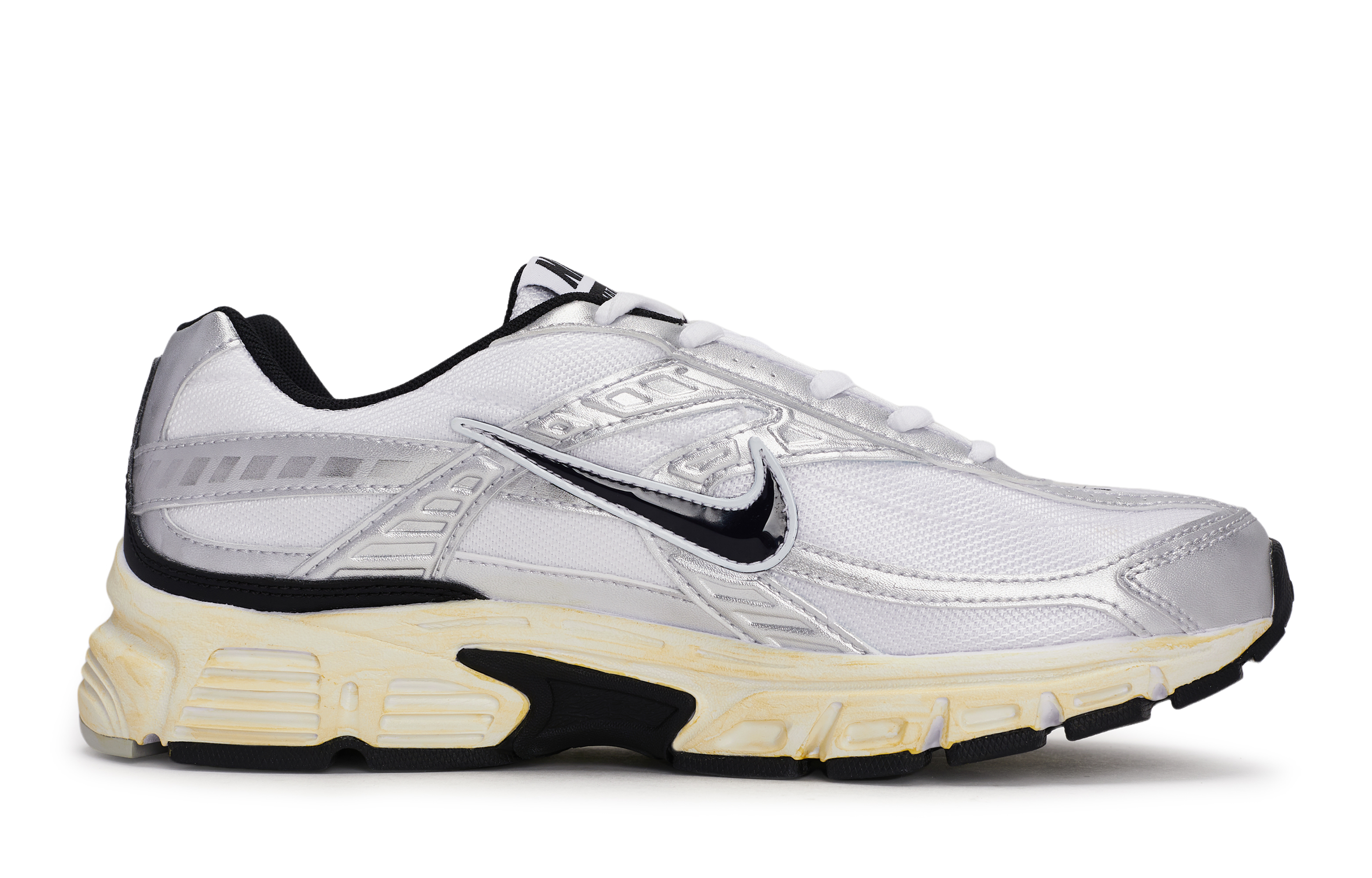 Nike Initiator Slip Resistant Abrasion Resistant Low top Running Shoes Men’s Black Silver Brown