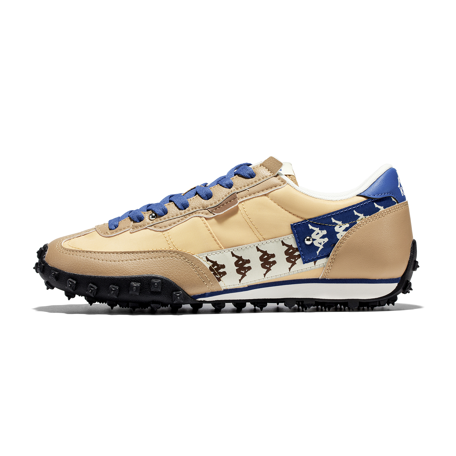 Kappa Slip Resistant And Breathable Low top Casual Running Shoes Unisex Brown Blue