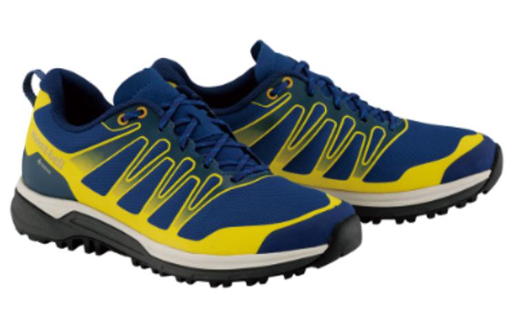 MONTBELL Abrasion Resistant Lightweight Wear resistant And Lightweight Low top Outdoor Shoes Men’s Blue Yellow