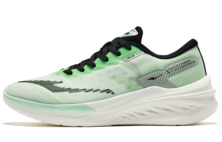 Erke Cruise 2.0 Cushioning Breathable Cushioning Breathable Low top Running Shoes Men's Lime Green Black