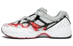 saucony Grid Web White Grey Red