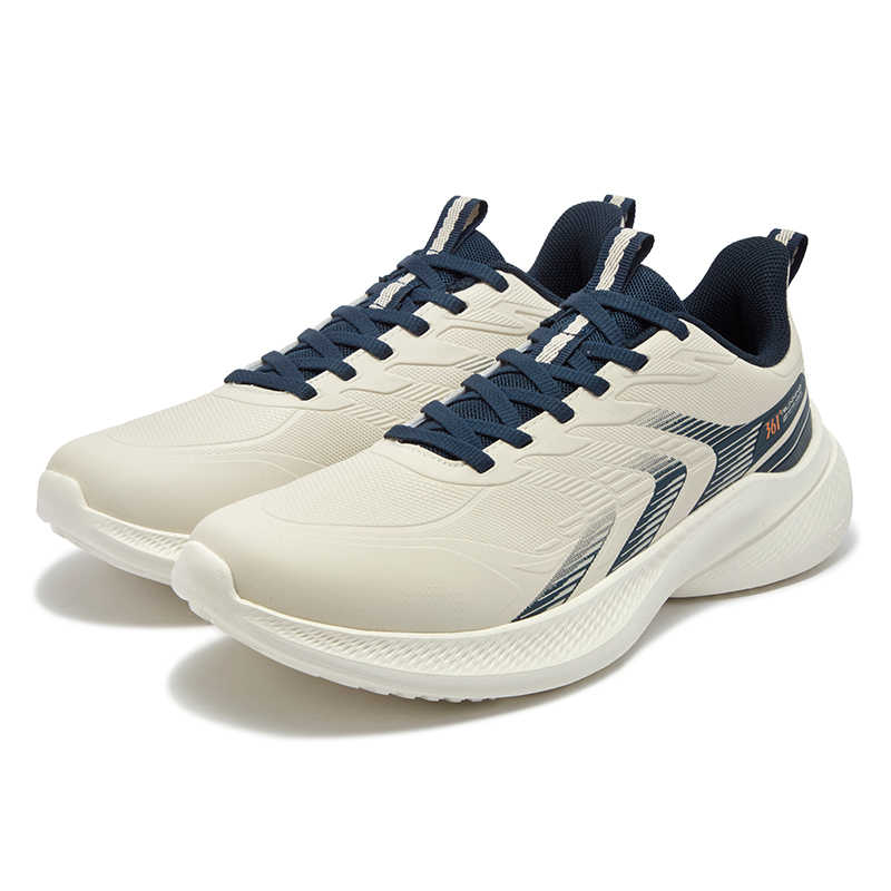 361° Lightweight Slip Resistant Lightweight Anti Slip Low top Casual Running Shoes Men’s White Blue