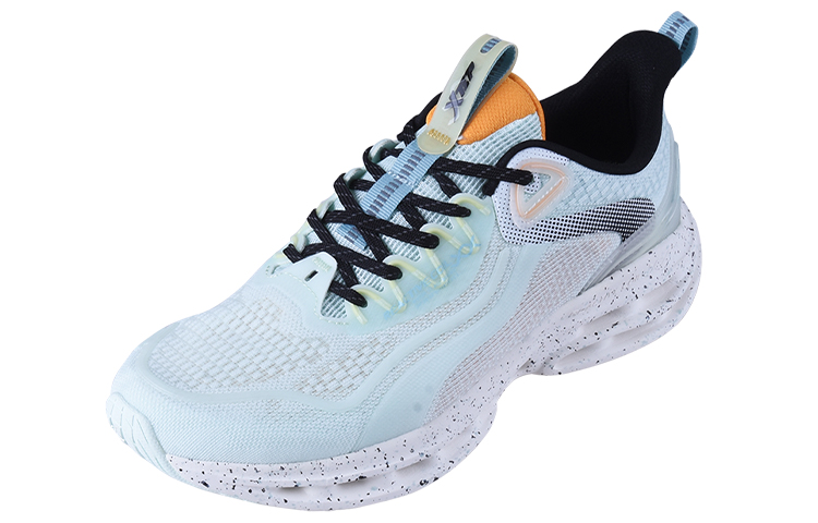 XTEP Cushioning Anti-Slip Wear-Resistant Breathability Low-Top Running Shoes Men’s Green Black