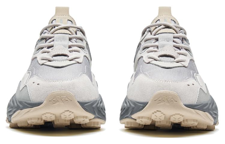 XTEP Huiyou Abrasion Resistant Abrasion Resistant Low top Chunky Sneakers Men's Gray