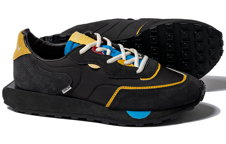 Norman Walsh Cushioning Slip Resistant Abrasion Resistant Low top Running Shoes Unisex Black