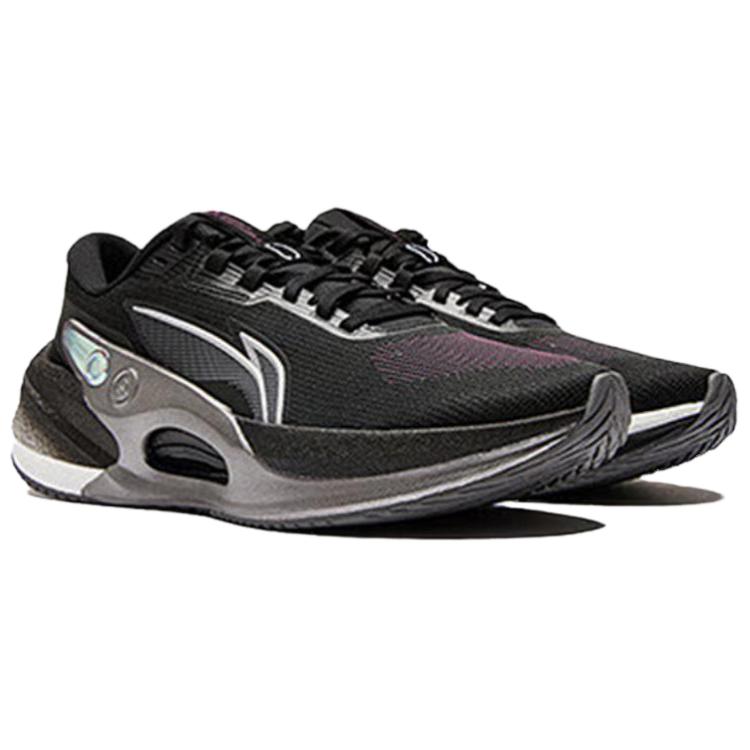 Li Ning Furious Rider 7.0 V2 Slip Resistant Abrasion Resistant Low top Running Shoes Men’s Black Silver