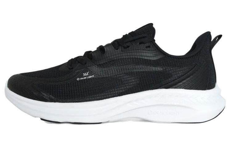 361° Slip Resistant Abrasion Resistant Low top Running Shoes Men’s Black White