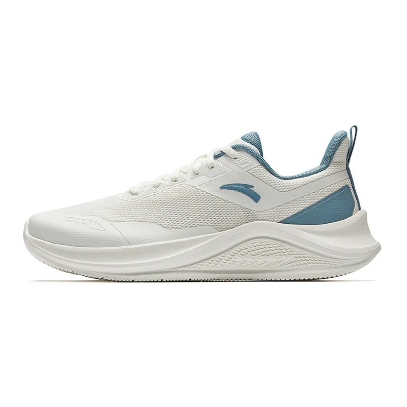 Anta Running Collection Cushioning, Wear Resistant Low top Casual Training Running Shoes Men's White Blue