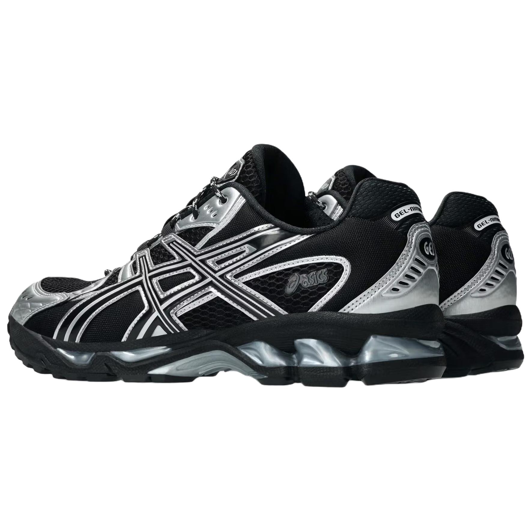 ASICS GEL Nimbus 10.1 Low top Casual Running Shoes Unisex Black Silver